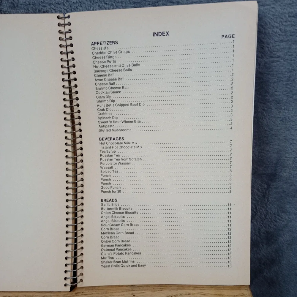 Jamestown Presbyterian Church Cookbook‎ Jamestown, NC 1981 Spiral Recipe Book
